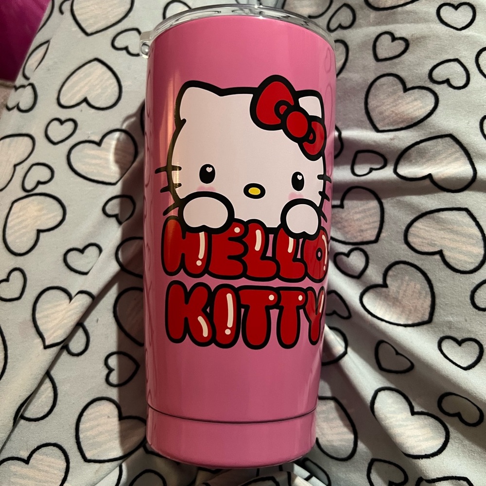 Hello Kitty Valentines coffee tumbler!